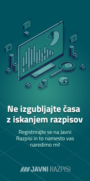 Ne izgubljajte časa z iskanjem razpisov - Registrirajte se na Javni Razpisi in to namesto vas naredimo mi!